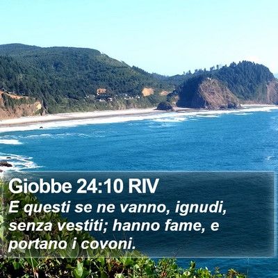 Giobbe 24:10 RIV Bible Verse Image