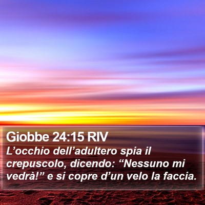 Giobbe 24:15 RIV Bible Verse Image