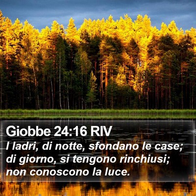 Giobbe 24:16 RIV Bible Verse Image