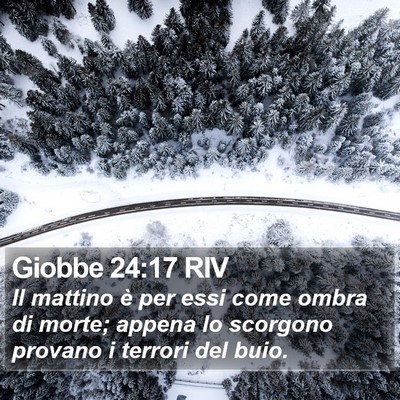 Giobbe 24:17 RIV Bible Verse Image