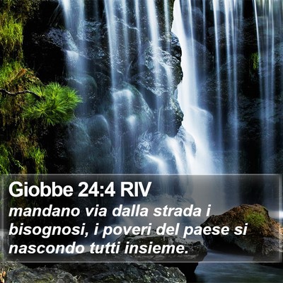 Giobbe 24:4 RIV Bible Verse Image