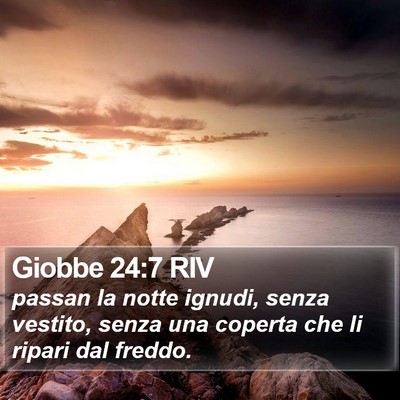 Giobbe 24:7 RIV Bible Verse Image