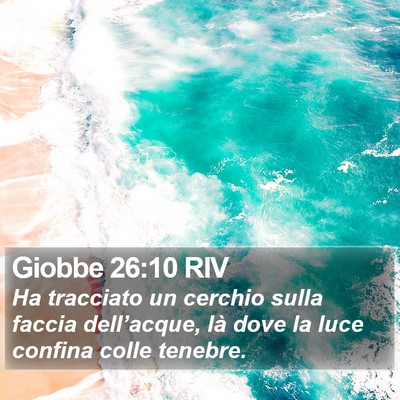 Giobbe 26:10 RIV Bible Verse Image