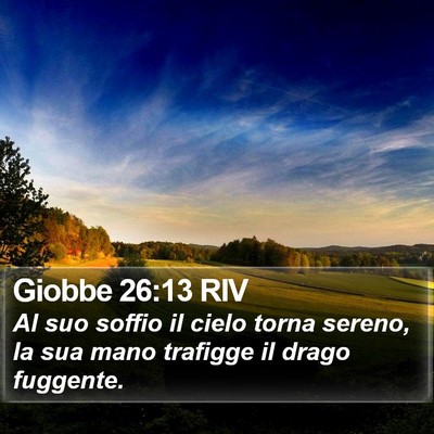 Giobbe 26:13 RIV Bible Verse Image