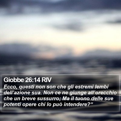 Giobbe 26:14 RIV Bible Verse Image