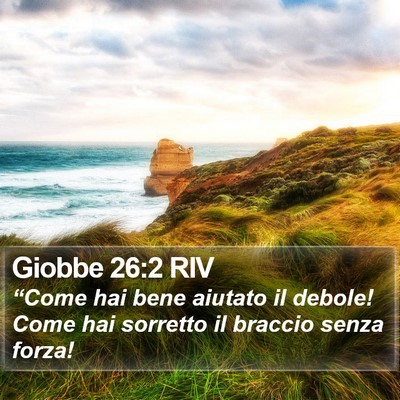 Giobbe 26:2 RIV Bible Verse Image