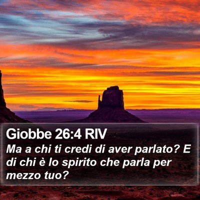 Giobbe 26:4 RIV Bible Verse Image