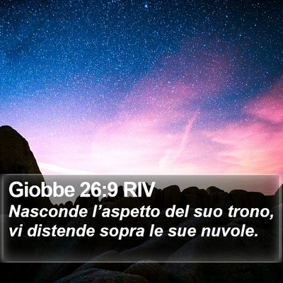 Giobbe 26:9 RIV Bible Verse Image