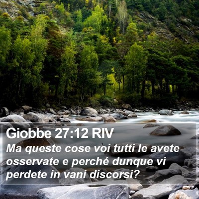 Giobbe 27:12 RIV Bible Verse Image