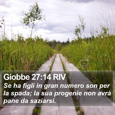 Giobbe 27:14 RIV Bible Verse Image