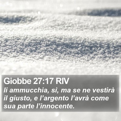 Giobbe 27:17 RIV Bible Verse Image