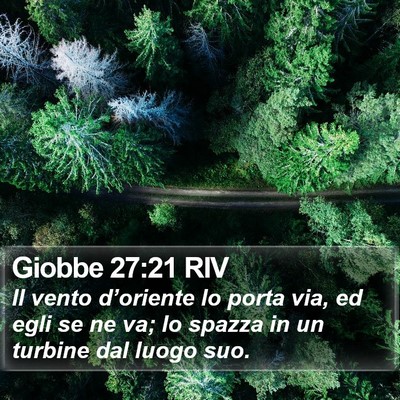 Giobbe 27:21 RIV Bible Verse Image