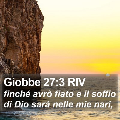 Giobbe 27:3 RIV Bible Verse Image