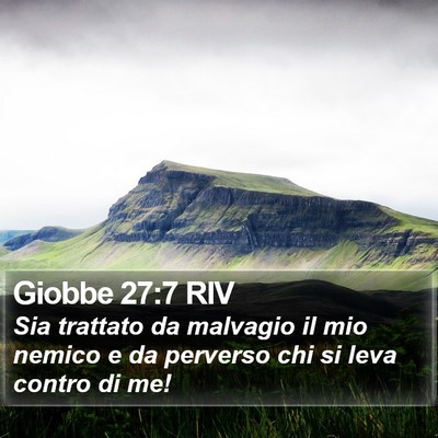 Giobbe 27:7 RIV Bible Verse Image