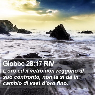 Giobbe 28:17 RIV Bible Verse Image