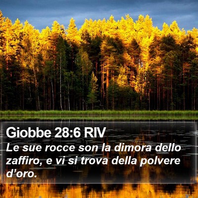 Giobbe 28:6 RIV Bible Verse Image