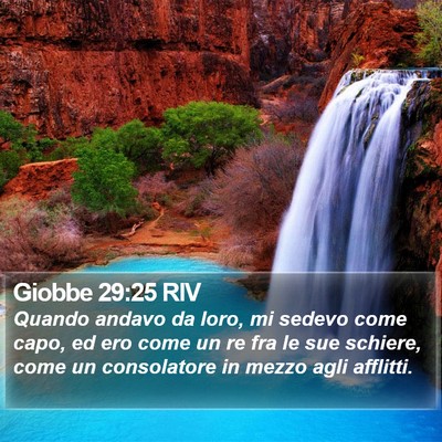 Giobbe 29:25 RIV Bible Verse Image