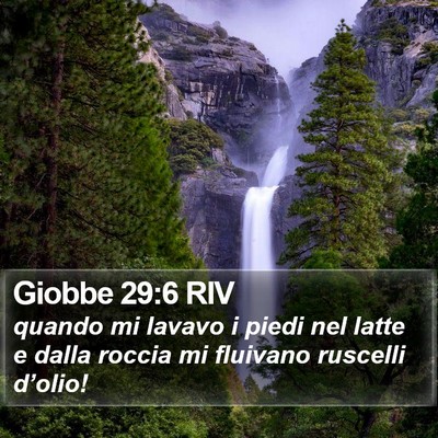 Giobbe 29:6 RIV Bible Verse Image
