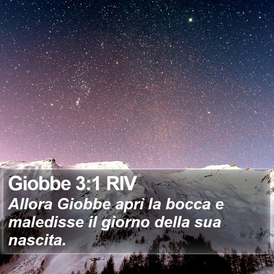 Giobbe 3:1 RIV Bible Verse Image