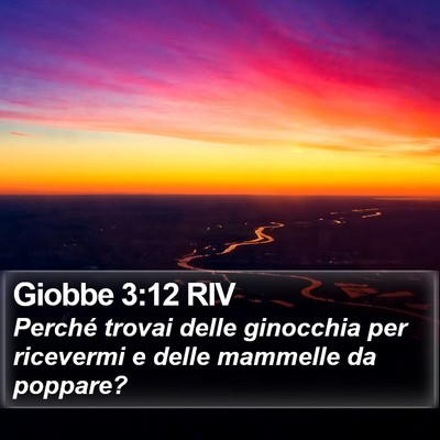 Giobbe 3:12 RIV Bible Verse Image