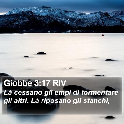 Giobbe 3:17 RIV Bible Verse Image