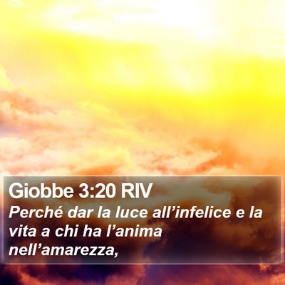 Giobbe 3:20 RIV Bible Verse Image
