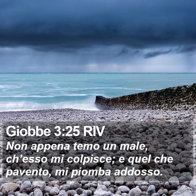 Giobbe 3:25 RIV Bible Verse Image