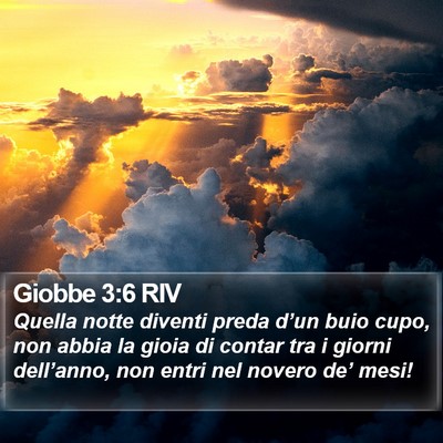 Giobbe 3:6 RIV Bible Verse Image