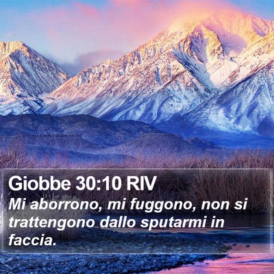 Giobbe 30:10 RIV Bible Verse Image