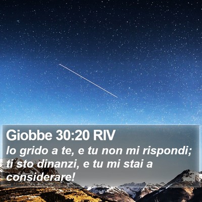 Giobbe 30:20 RIV Bible Verse Image