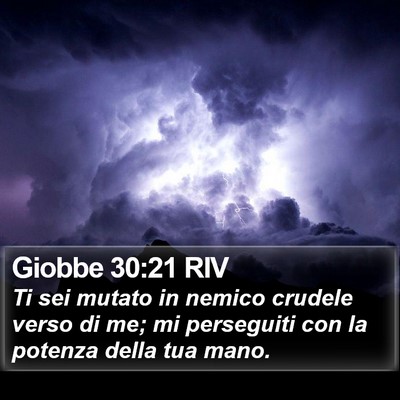 Giobbe 30:21 RIV Bible Verse Image