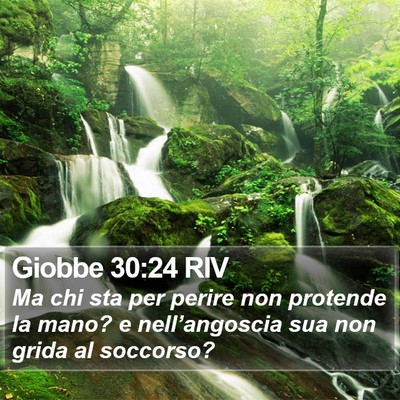 Giobbe 30:24 RIV Bible Verse Image