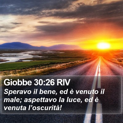Giobbe 30:26 RIV Bible Verse Image