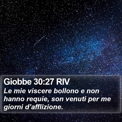 Giobbe 30:27 RIV Bible Verse Image