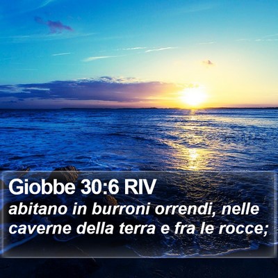 Giobbe 30:6 RIV Bible Verse Image