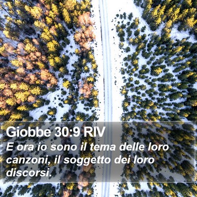 Giobbe 30:9 RIV Bible Verse Image