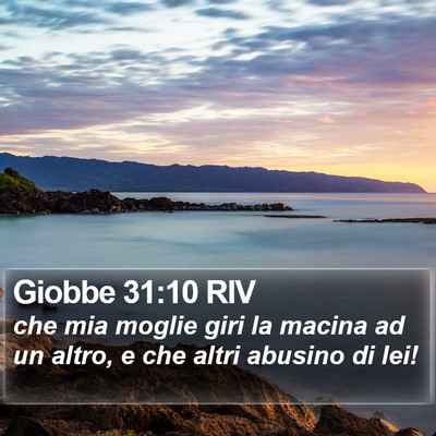 Giobbe 31:10 RIV Bible Verse Image