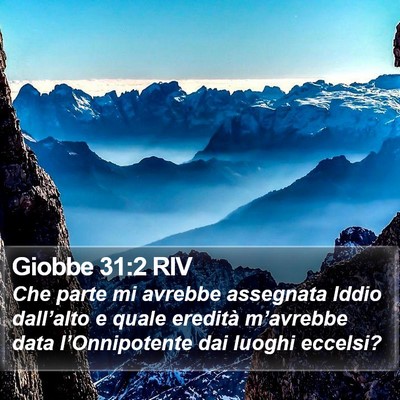 Giobbe 31:2 RIV Bible Verse Image