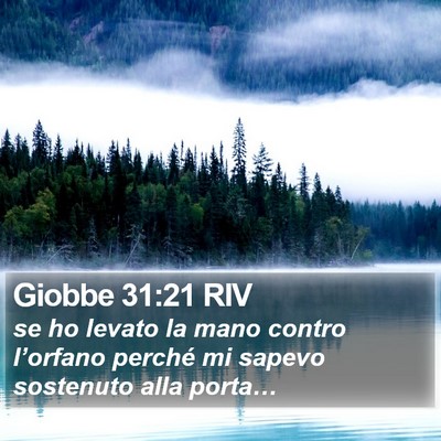 Giobbe 31:21 RIV Bible Verse Image