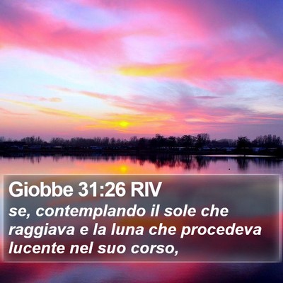 Giobbe 31:26 RIV Bible Verse Image