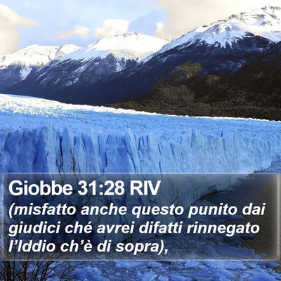 Giobbe 31:28 RIV Bible Verse Image