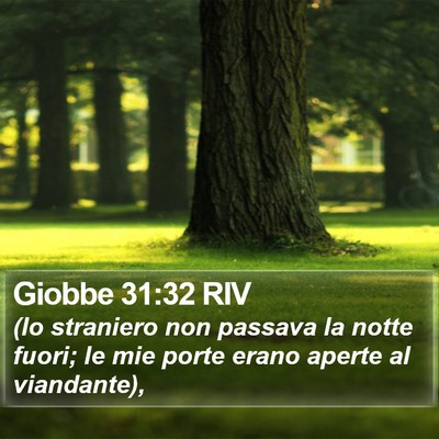 Giobbe 31:32 RIV Bible Verse Image