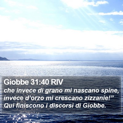 Giobbe 31:40 RIV Bible Verse Image
