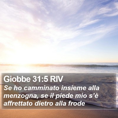 Giobbe 31:5 RIV Bible Verse Image