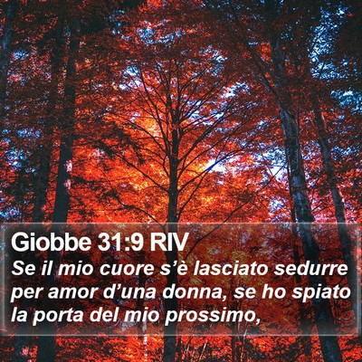 Giobbe 31:9 RIV Bible Verse Image