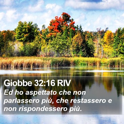 Giobbe 32:16 RIV Bible Verse Image