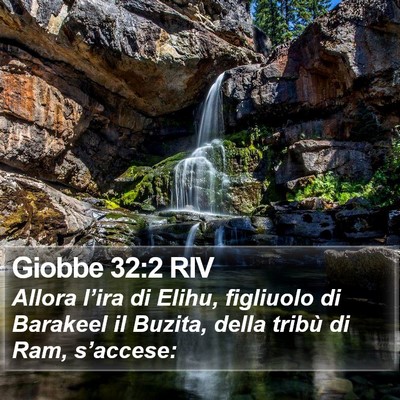 Giobbe 32:2 RIV Bible Verse Image