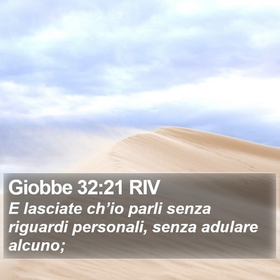 Giobbe 32:21 RIV Bible Verse Image