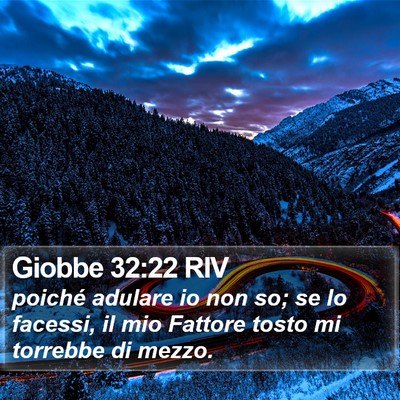 Giobbe 32:22 RIV Bible Verse Image