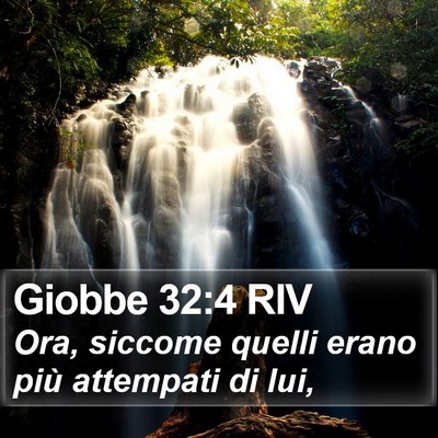 Giobbe 32:4 RIV Bible Verse Image